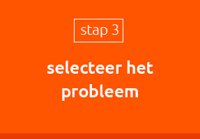 selecteer het probleem